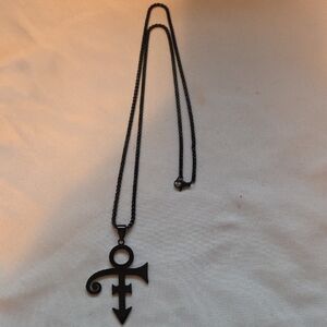 Black Symbol Pendant Necklace